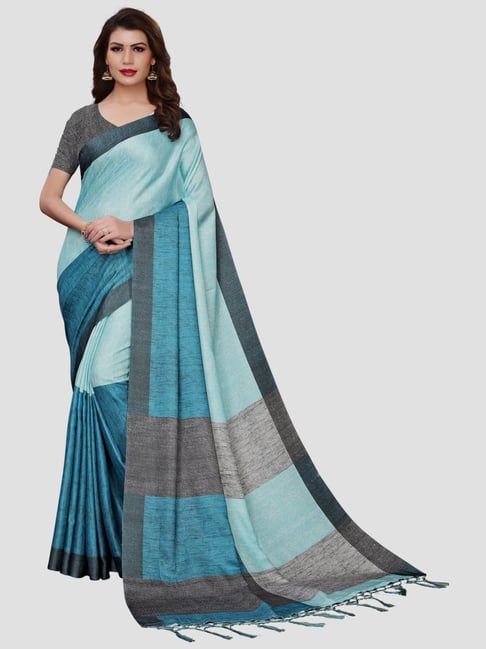 Kashmiri Pashmina Silk Kani Work Embroidery Grey Saree Online Shopping –  Sunasa