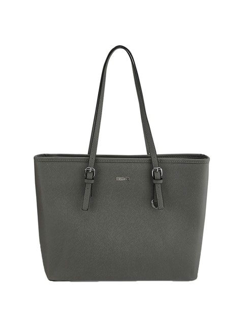 Kazo Grey Large Solid Tote Handbag Price in India