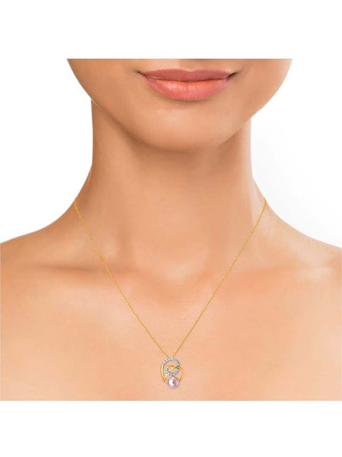 tanishq real diamond pendant