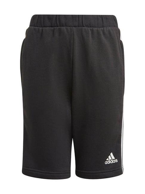 Adidas Kids Black Cotton Sport Shorts