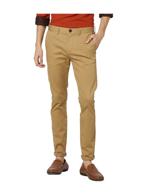 Buy Celio Men Grey Slim Fit Cargo Trousers - Trousers for Men 411659 |  Myntra