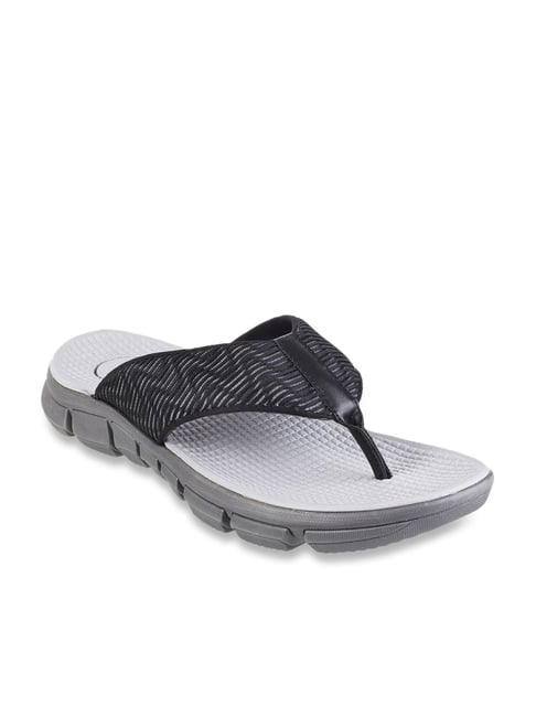 Metro Men's Black Thong Sandals