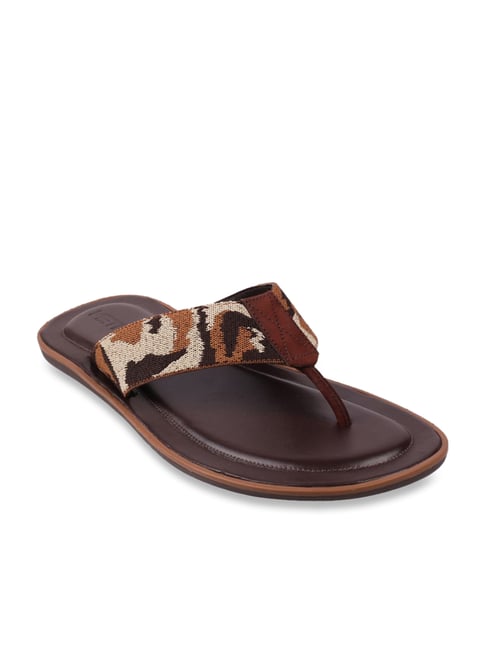 Men's Africano Thong sandals in Brown - Sandalishop.it