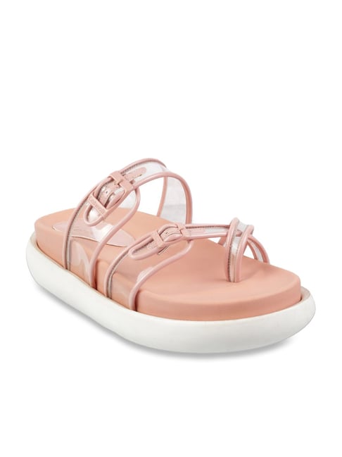 Catwalk Women's Candies Pink Cross Strap Sandals