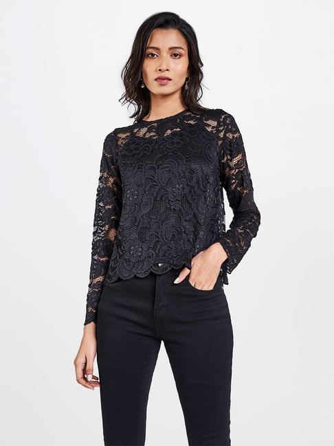 Long Sleeve Lace Top for Women