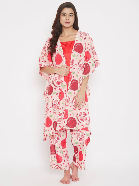 Three piece pyjama set hot sale