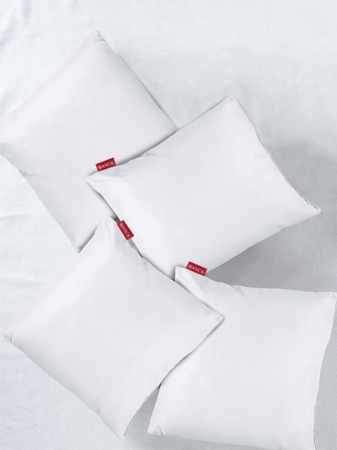 BIANCA Fluffy Micro-Fiber Cushion Insert-Filler -4pc 18 X 18 (allergy guard) solid-white