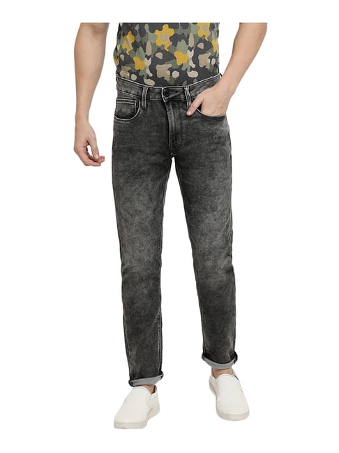 Pepe Jeans Grey Slim Fit Low Rise Jeans