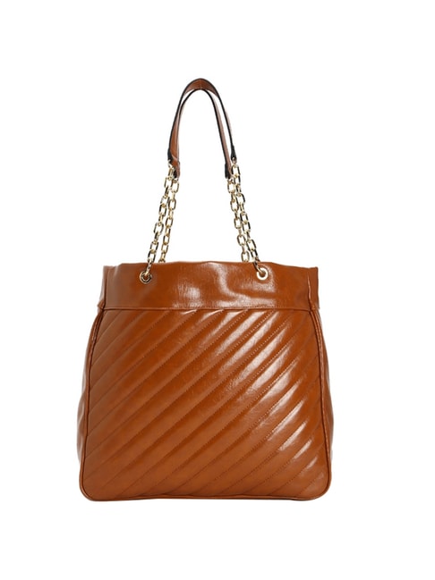 Forever 21 Tan Textured Medium Tote Handbag Price in India