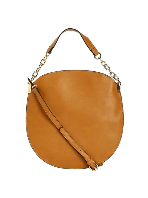 Forever 21 Brown Solid Medium Tote Handbag Price in India