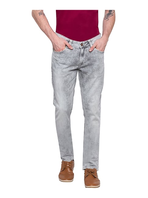 Buy Spykar Light Grey Skinny Fit Low 