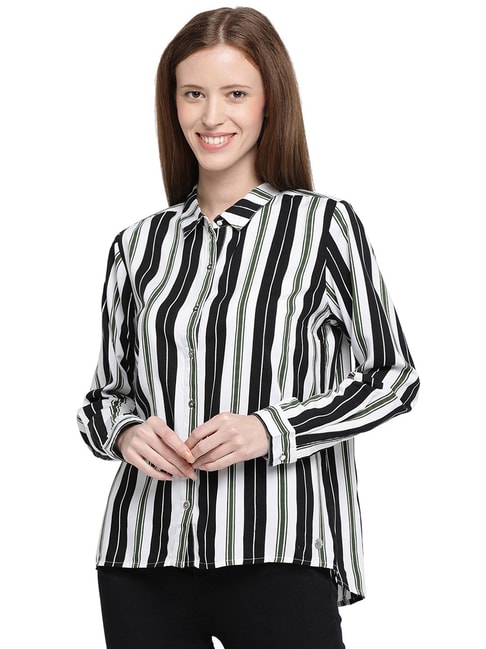 Pepe Jeans Multicolor Striped Shirt Price in India