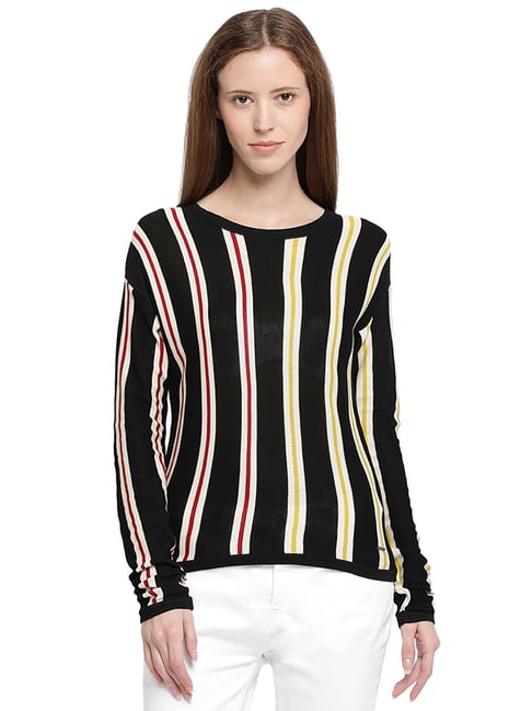 Pepe Jeans Black Striped Sweater