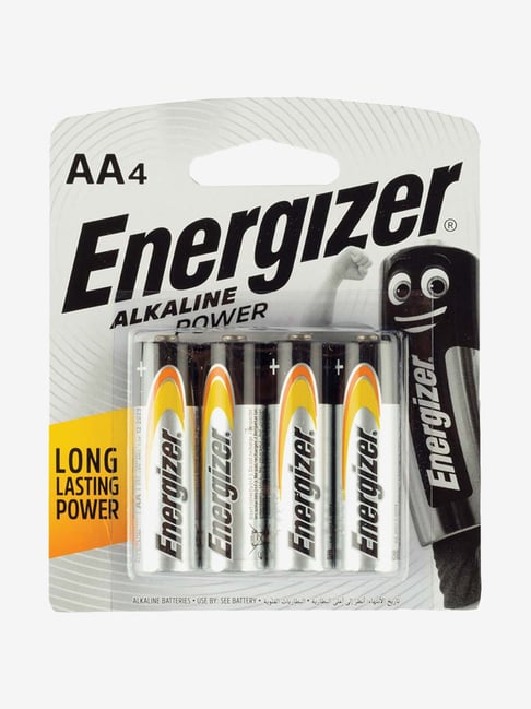 Energizer 2A BP4 Alkaline Power Batteries (Silver)