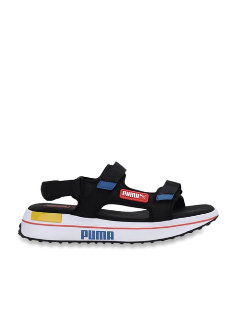 Buy Puma Unisex Future Rider Black Floater Sandals Online At Best Prices Tata Cliq