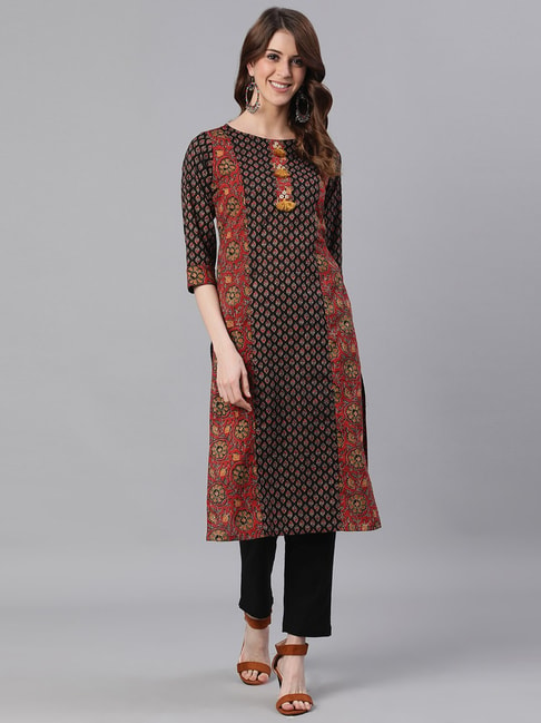 Buy online Green Printed Georgette Half Sleeves Kurti from Kurta Kurtis for  Women by Sequins for ₹2699 at 0% off | 2024 Limeroad.com