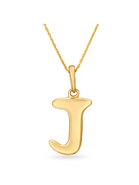 Initial Letter J Necklace Gold & Diamond Pendant For Women – Shiree Odiz