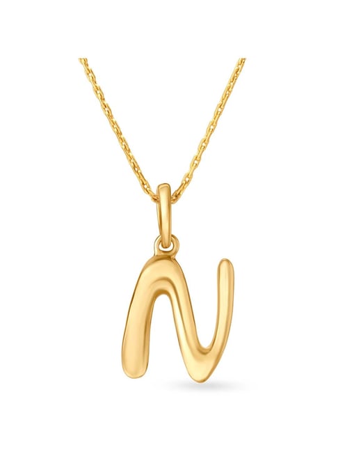 KERRY JEWEL Alphabet Letter 'N' Necklace Pendant Daily Wear Chains for  Women Girls Boys Men Gold-plated Brass, Alloy Pendant Price in India - Buy  KERRY JEWEL Alphabet Letter 'N' Necklace Pendant Daily