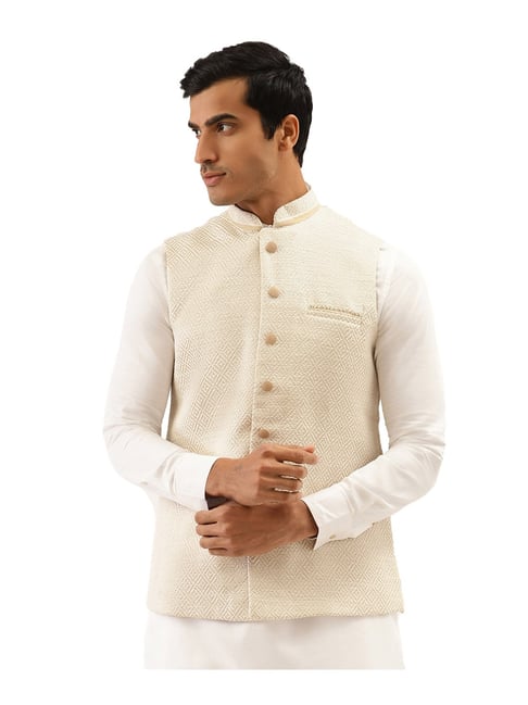 Buy Vibrant Blue Jacket Online in the UK @Manyavar - Nehru Jacket for Men