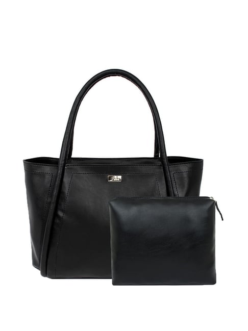 Plain Black Women PU Leather Tote Handbag at Rs 179 in New Delhi | ID:  2852024724455