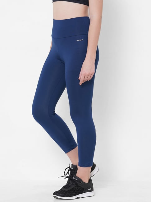 SILVERTRAQ Blue Logo Print Leggings