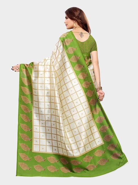 Buy White Sarees for Women by Indie Picks Online | Ajio.com