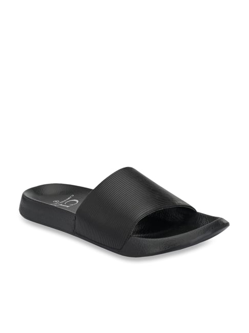 Carlton London Men's Black Casual Sandal