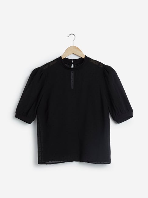 Buy Wardrobe by Westside Black Bootcut Trousers Online at best