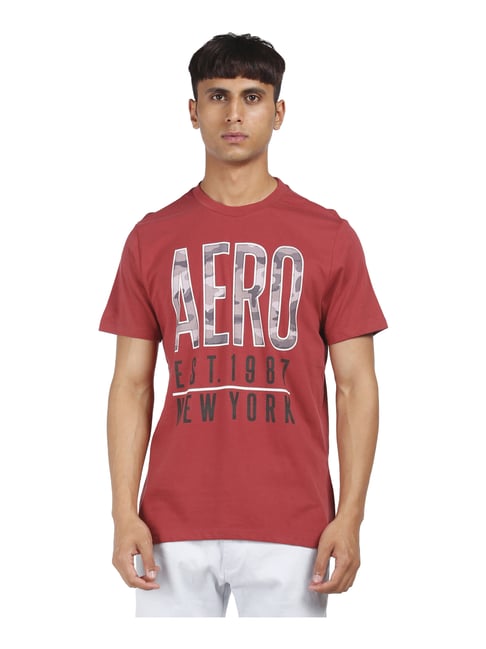 Aeropostale Red Graphic Print T-Shirt - Flexi Collection