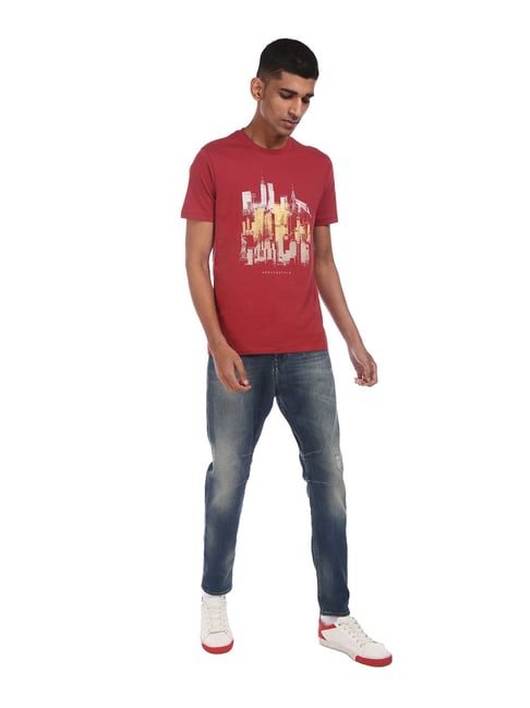 Aeropostale Red Printed T-Shirt - Flexi Collection