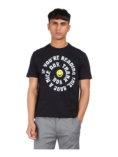 Aeropostale Black Graphic Print T-Shirt - Flexi Collection