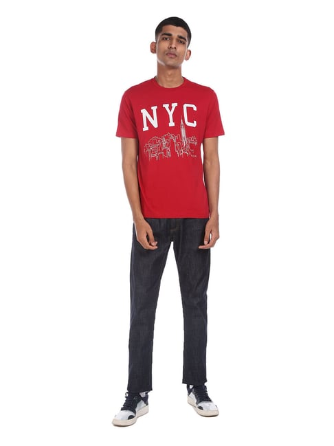 Aeropostale Red Graphic Print T-Shirt - Flexi Collection