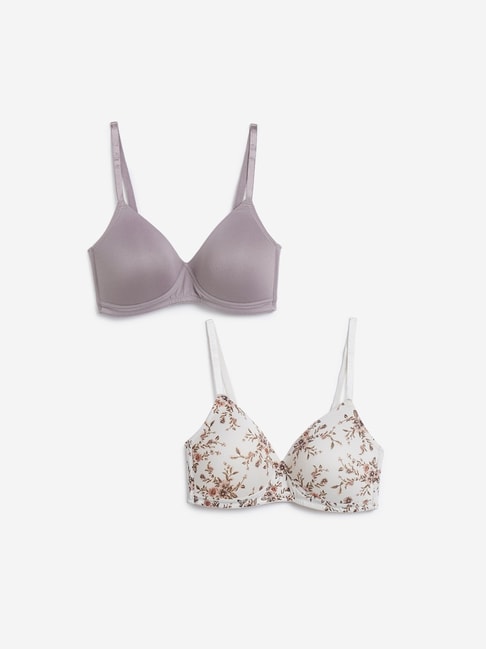 Buy Wunderlove by Westside Light Brown Padded Bras Pack of Two Online at  best price at TataCLiQ