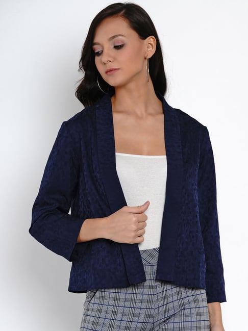 Latin Quarters Navy Printed Jacket