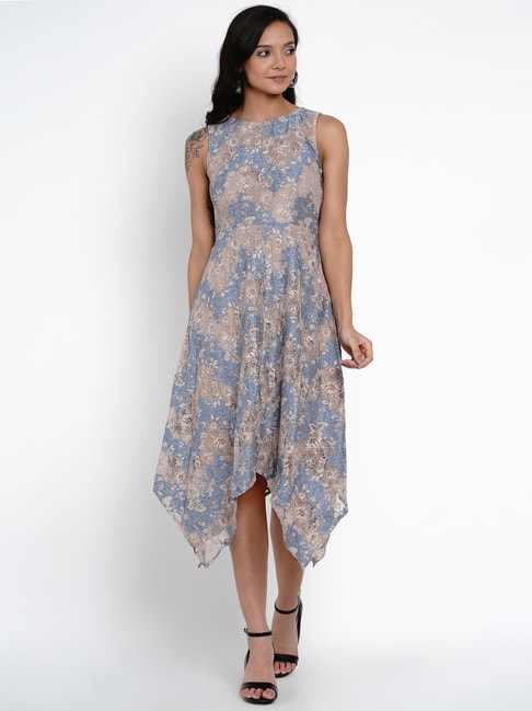 Latin Quarters Blue Lace Dress Price in India