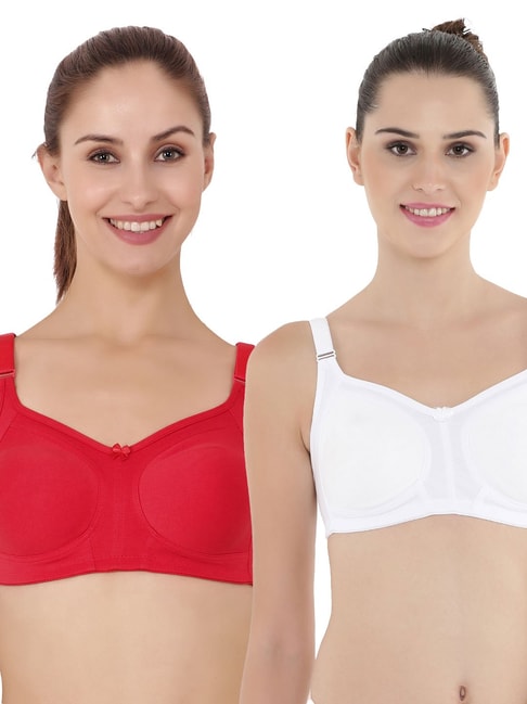 Buy Floret Women's Full Coverage Non Padded & Non-Wired Cotton Bra