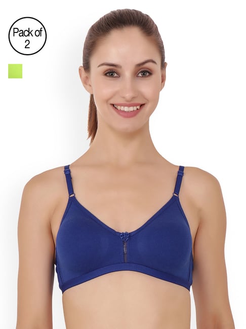 IN CARE Navy Half Coverage Non-Wired Push-Up Bra