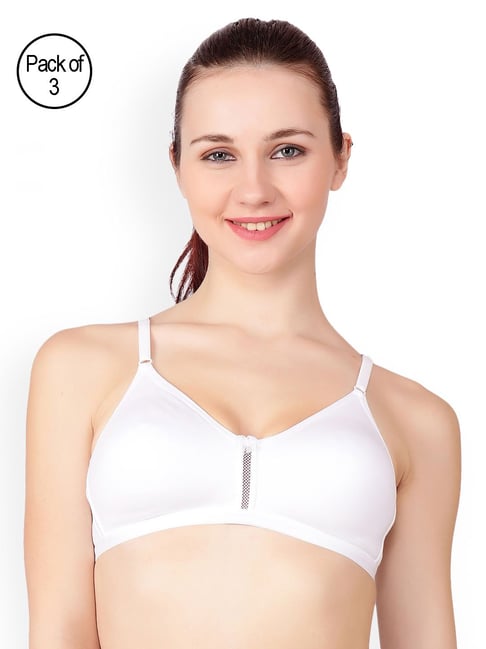 Buy Floret Multicolor Non Wired T-Shirt Bra (Pack Of 3) for Women Online @ Tata  CLiQ