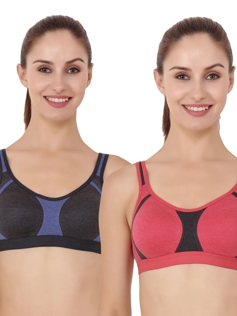 Floret CrossFit Solid Non Padded Bra for Women