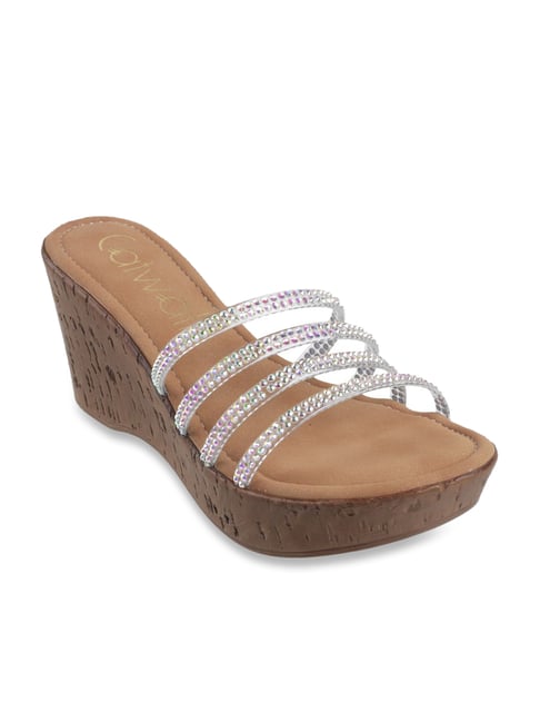 Buy Simmy Grey Womens Wedge Sandals Online | Tresmode