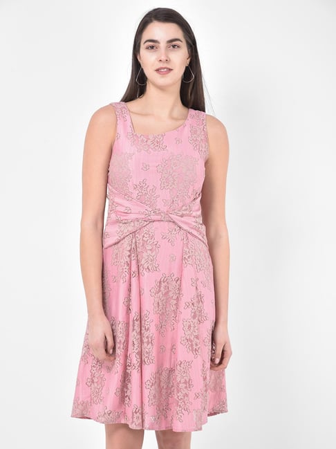 Latin Quarters Pink Lace Dress Price in India