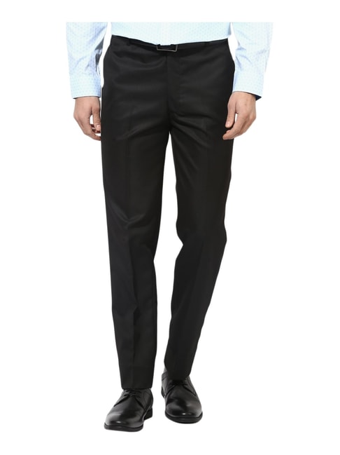 Buy Hang Up Black Regular Fit Flat Front Trousers for Mens Online  Tata  CLiQ