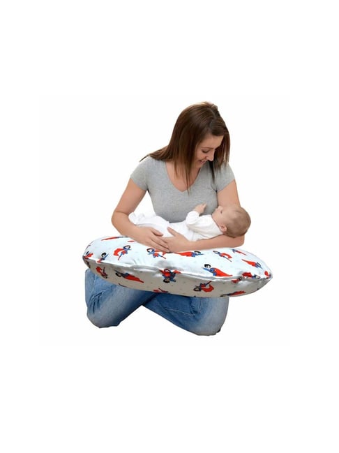 Elementary Multipurpose Baby Breastfeeding Pillow/ Nursing Pillow with Detachable Cotton Cover - Multicolor, Superkids