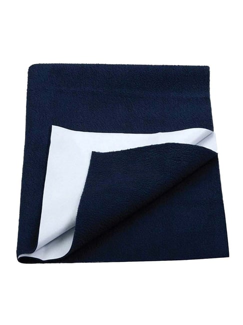 Elementary Navy Smart Dry Waterproof Bed Protector Sheet - Set of 1-Elementary-HomeFurnishing-TATA CLIQ