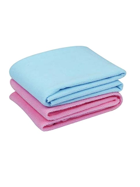 Elementary Smart Dry Waterproof Bed Protector Sheet Pack of 2 Blue & Pink - Small