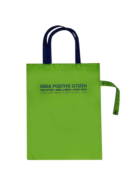 Clean Planet Green Solid Medium Tote Handbag Price in India