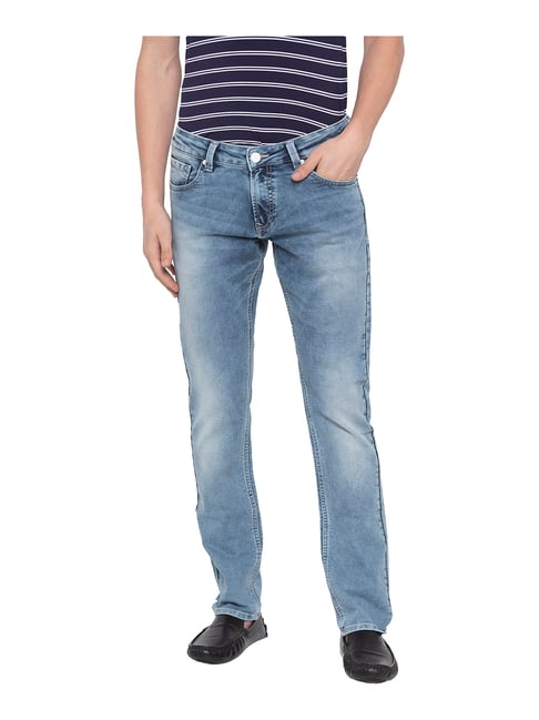 Buy Spykar Light Blue Skinny Fit Low 