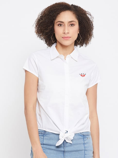 Camla by MADAME White Regular fit Shirt