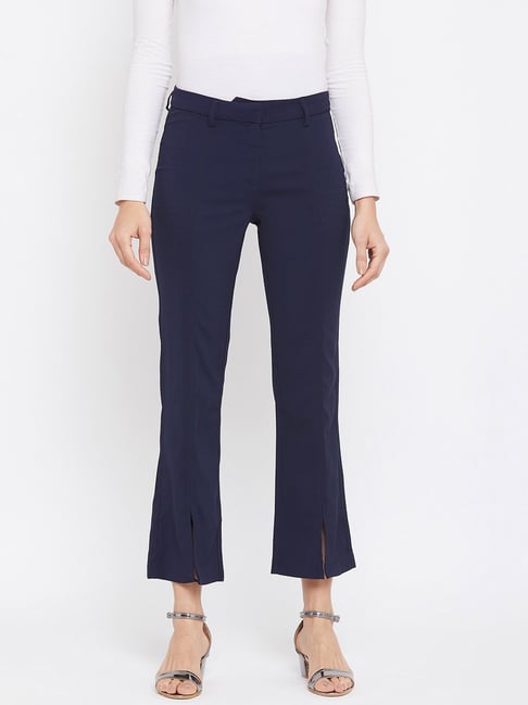 Camla by MADAME Navy Regular fit Trousers