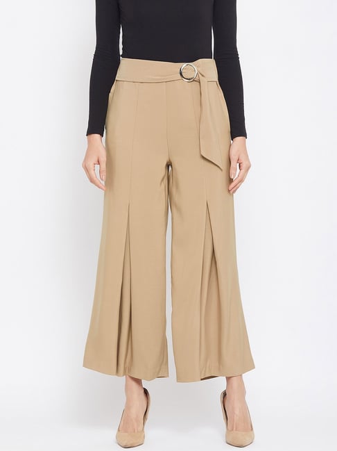 Camel | Organic Cotton Relaxed Trouser | WoolOvers US